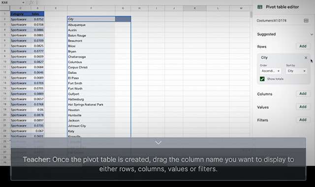 Spreadsheets